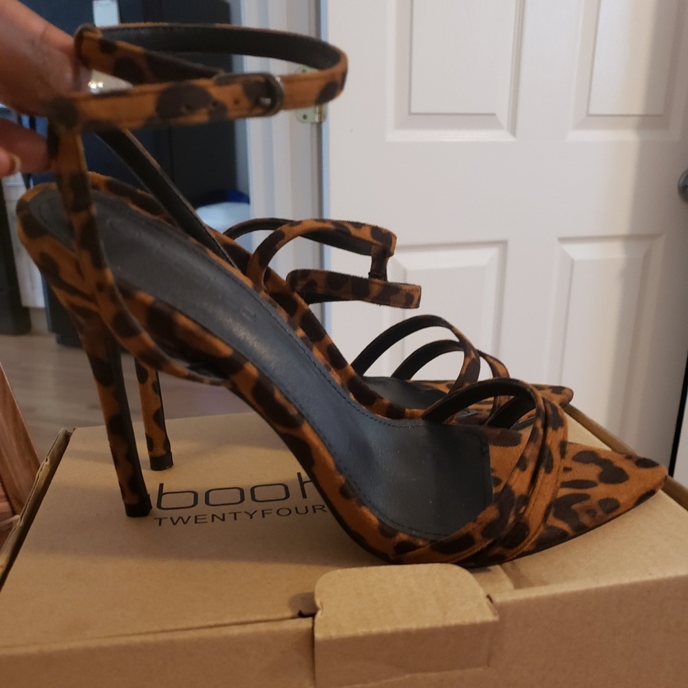 Boohoo leopard heels